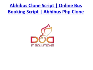 Abhibus Clone Script | Online Bus Booking Script | Abhibus Php Clone