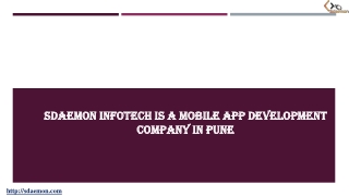 Sdaemon Infotech Is a Mobile App Development Company in Pune