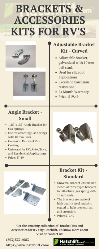 Brackets and Accessories Kits for RV's