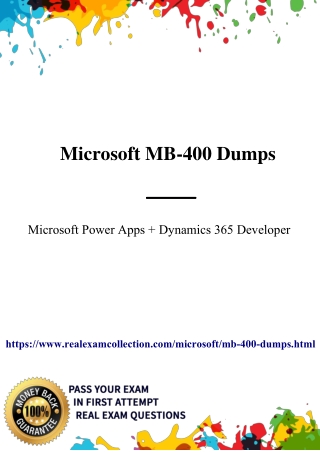 2020 MB-400 Actual Tests - MB-400 Actual Dumps PDF - Realexamcollection