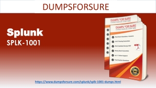 2020 SPLK-1001 Dumps - SPLK-1001 Certifications - Dumpsforsure.com