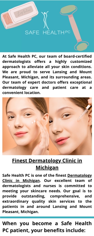 Safe Health PC - Best Dermatology Clinic in Michigan