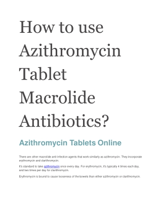 Azithromycin