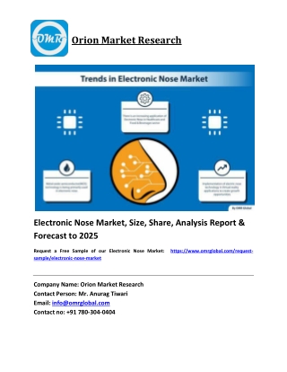 Electronic Nose Market Growth, Size, Share, Industry Report and Forecast 2018-2023