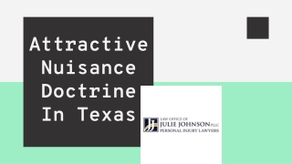 Attractive Nuisance Doctrine In Texas