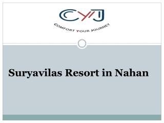Suryavilas Resort  | Family Weekend Getaways in Nahan