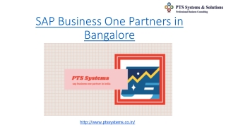 SAP Business One Partners in Bangalore