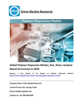 Polymer Dispersion Market Size, Trends, Global Industry Report to 2023