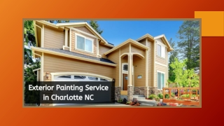 Exterior Painting Service in Charlotte NC