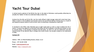 Yacht Tour Dubai