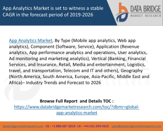 App analytics market is set to witness a stable cagr in the forecast period of 2019 2026