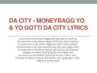 Da City - Moneybagg Yo & yo Gotti da city lyrics