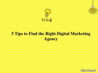 5 Tips to Find the Right Digital Marketing Agency
