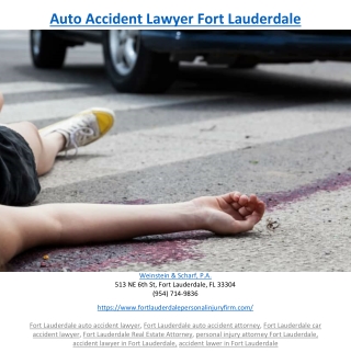 Auto Accident Lawyer Fort Lauderdale