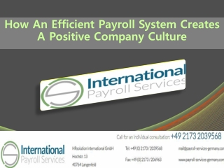 How An Efficient Payroll System Creates A Positive Company Culture