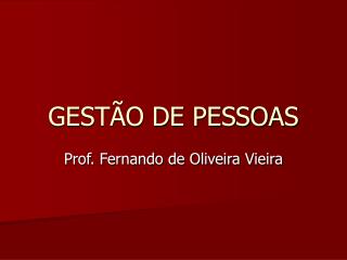 GESTÃO DE PESSOAS