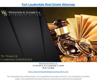 Fort Lauderdale Real Estate Attorney