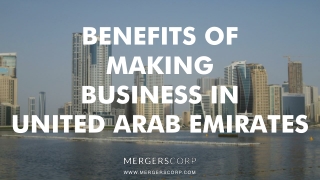 Benefits of Making Business in United Arab Emirates | Buy & Sell Business