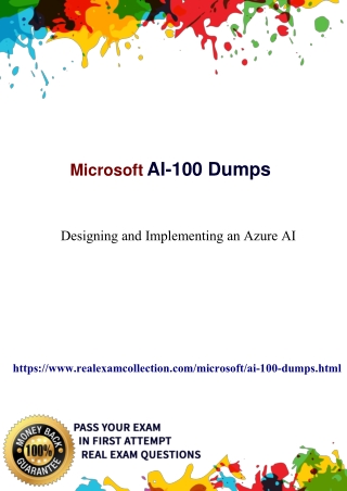 Latest 2020 AI-100 Exam Questions With Valid AI-100 Dumps