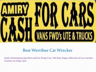 Best Werribee Car Wrecker