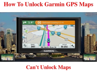 How to Unlock Garmin GPS Maps