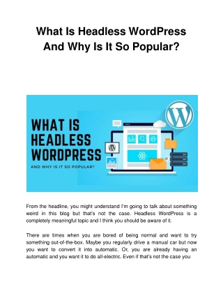 What Is Headless WordPress And Why Is It So Popular?