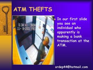 ATM THEFTS