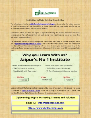 Best digital marketing training in jaipur