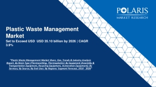 Plastic Waste Management Market Size Worth $35.10 Billion by 2026