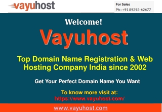 Domain Registration India-Vayuhost