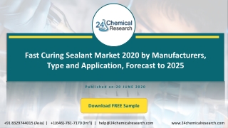 Fast Curing Sealant Market 2020 by Manufacturers, Type and Application, Forecast to 2025