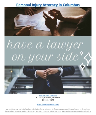 Personal Injury Attorney in Columbus