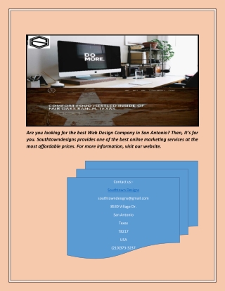 Web Design Company San Antonio | Southtown Designs