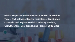 Global Respiratory Inhaler Devices Market by Product Types, Technologies, Disease Indications, Distribution Channels, an