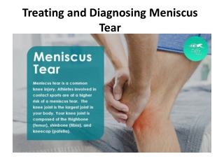 Treating and Diagnosing Meniscus Tear