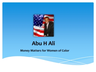 Abu H Ali- Money Matters for Women of Color