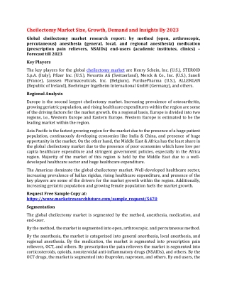 Cheilectomy Market Size, Growth, Demand and Insights By 2023
