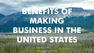 Benefits of Making Business in United States | Buy & Sell Business