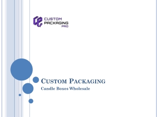 Candle Packaging