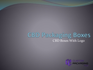 CBD Packaging Boxes