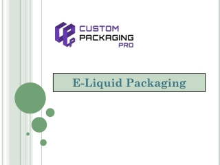 E-Liquid Packaging