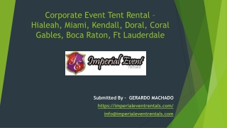 Corporate Event Tent Rental – Imperial Event Rental