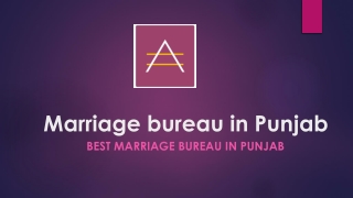 marriage bureau in punjab 01814640041