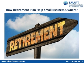 How Retirement Plan Help Small Business Owners?