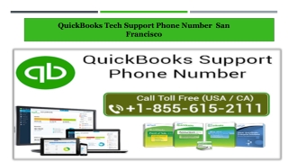 QuickBooks Tech Support Phone Number San Francisco