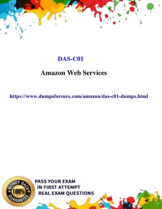 Get Latest DAS-C01 Dumps Questions - 2020 DAS-C01 Dumps - Dumpsforsure