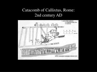 Catacomb of Callixtus, Rome: 2nd century AD