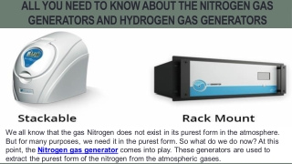 All you need to know about the Nitrogen Gas Generators and Hydrogen Gas Generators