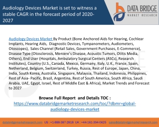 Audiology devices market is set to witness a stable cagr in the forecast period of 2020 2027