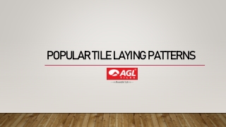 Popular tile laying patterns - AGL Tiles